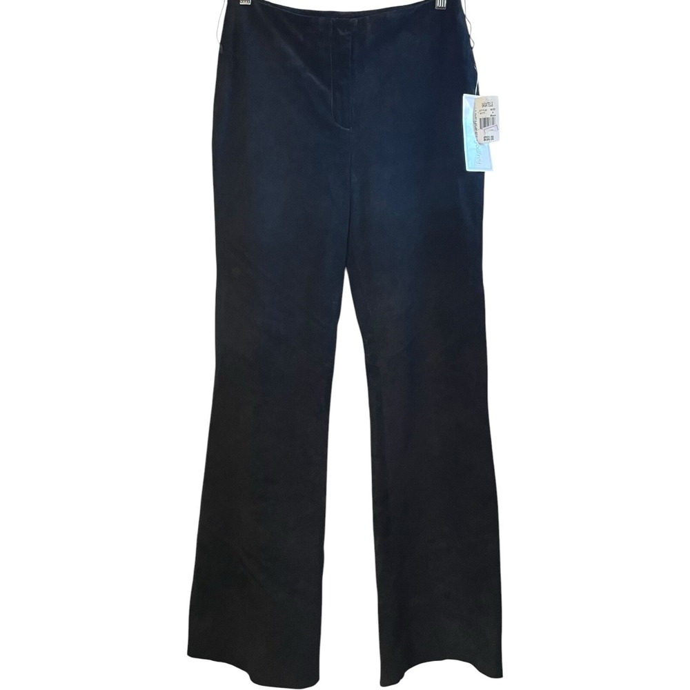 Suede MARGARET GODFREY Leather Pants Lined Bootcut Moto Boho 6 NWT